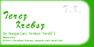 terez krebsz business card